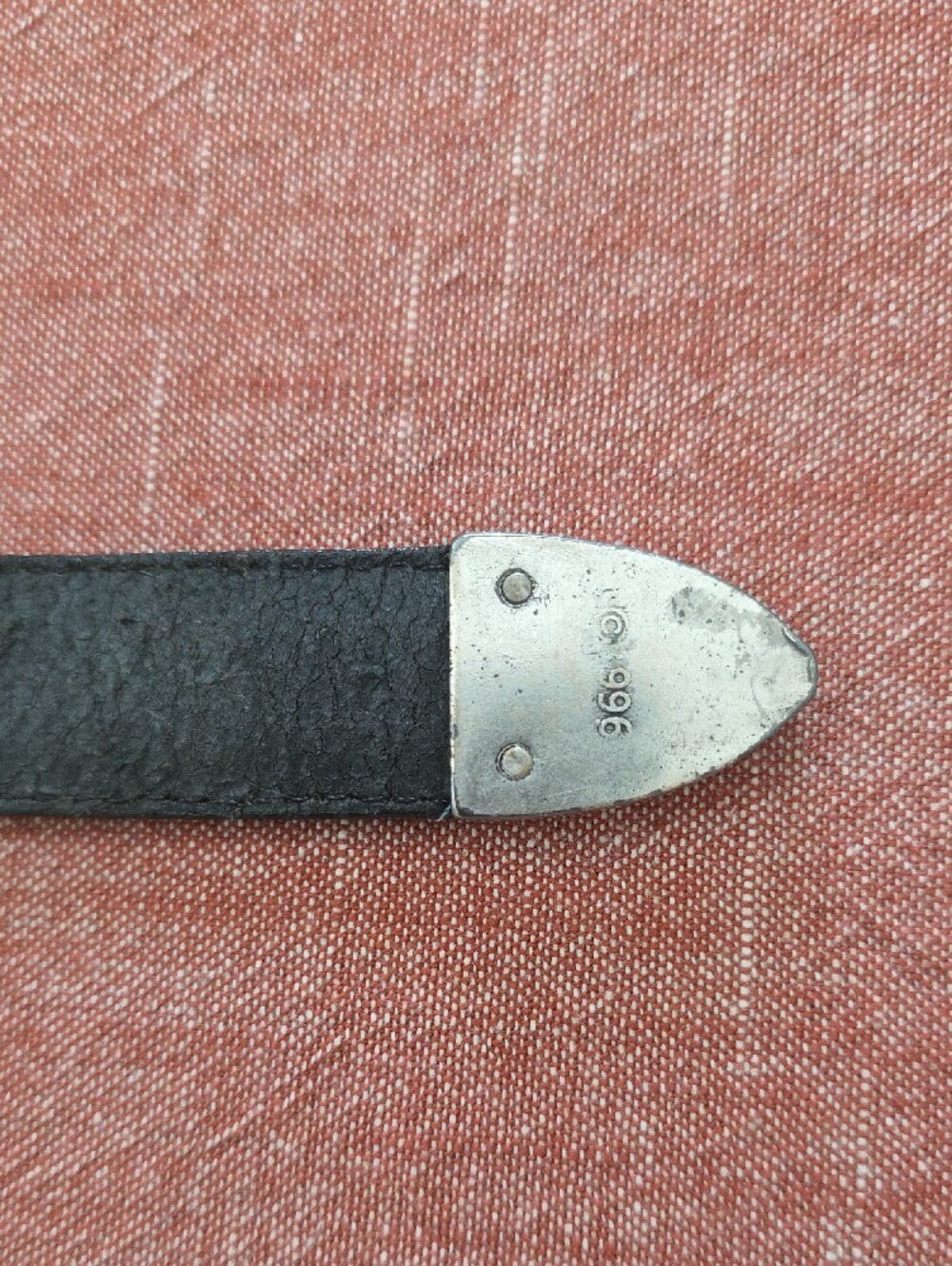 Vintage Brighton Black Leather Strap with Branded Tab - Picture 9 of 11
